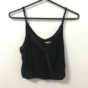 Urban Outfitters Kimchi Blue Velvet Surplice Tank